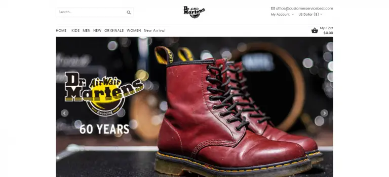 Martensoutlet.online Scam: Fake Dr Martens Shoe Store!