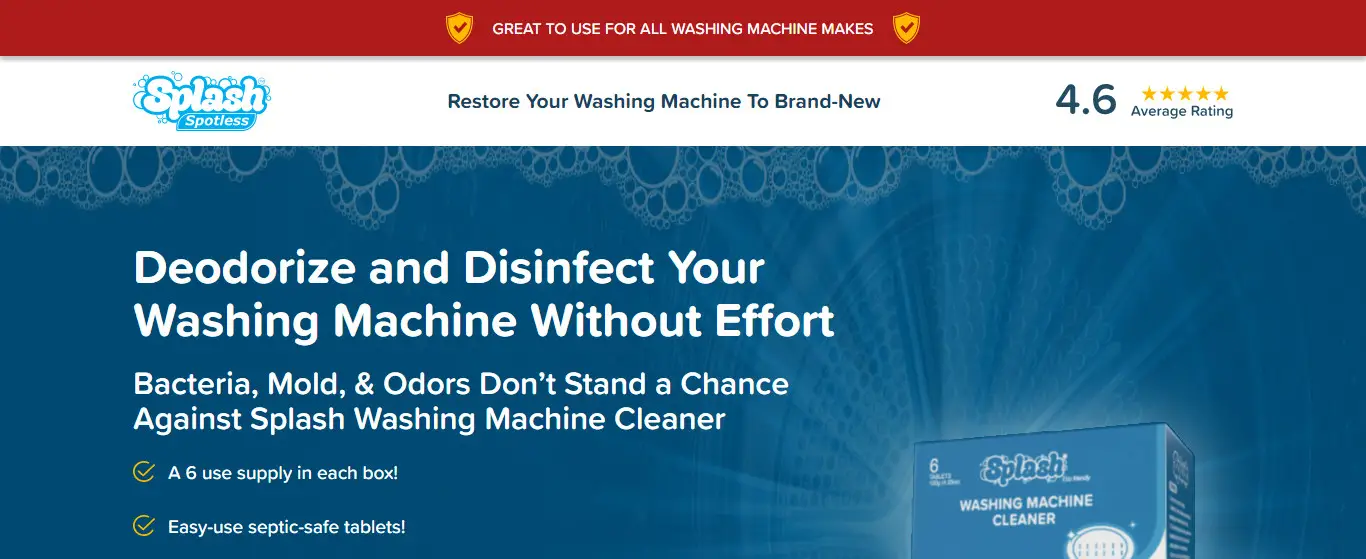 Splash Spotless Reviews (2023) Is This Washing Machine Cleaner Worth The  Hype?