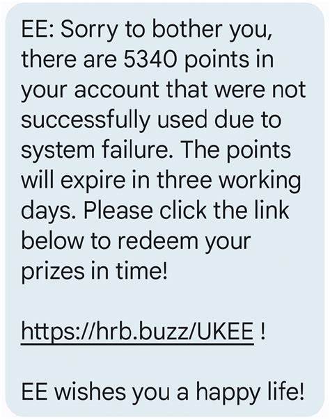EE Points Program Scam