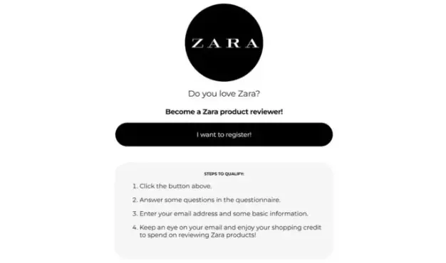 Zijtest.com “Zara Product Reviewer” Job Scam